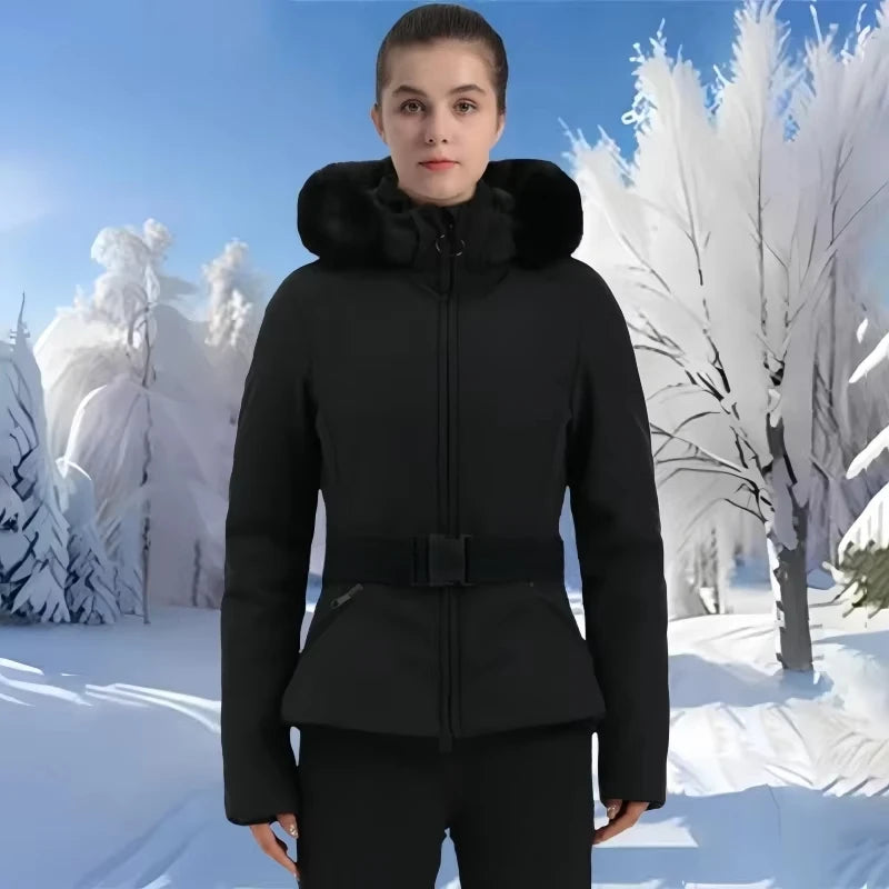 Skiing Jacket 2025 Mountain Snowboard Jackets Winter Hooded Woman Snow Jackets Outdoor Sports Outerwear Windproof Warm Tracksuit