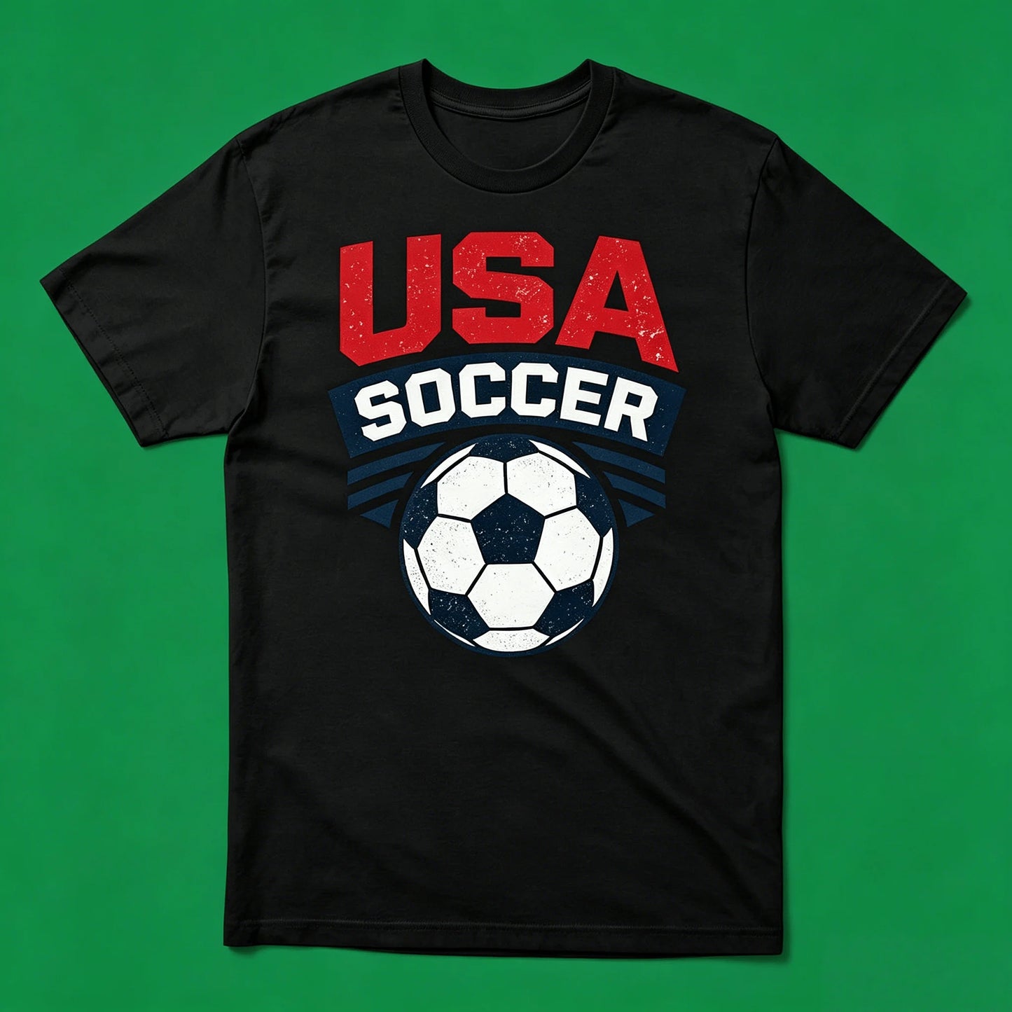 180G Cotton Vintage USA Soccer T-Shirt 2026 World Cup Distressed Retro Graphic Tee Unisex Breathable Game Day Shirt Fast Delivery