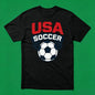 180G Cotton Vintage USA Soccer T-Shirt 2026 World Cup Distressed Retro Graphic Tee Unisex Breathable Game Day Shirt Fast Delivery