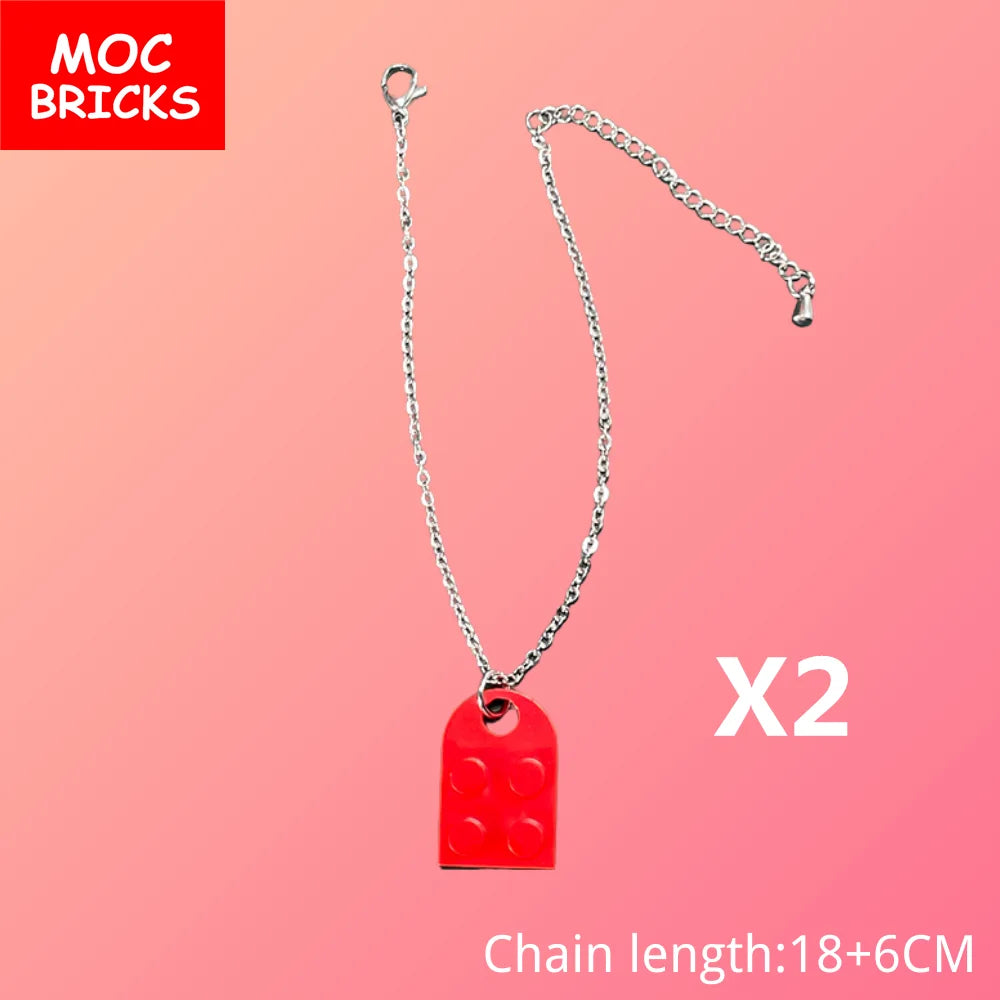 MOC Bricks Figure bracelet diamon bride groom Marriage Marry wedding Chain Building Blocks Assembled Kids Friends Toys Gift