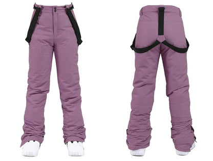 New Fashion Letter Women Ski Suit Winter Windproof Waterproof Snowboarding Jacket and Pants Snow Walking Clothes Female Snowsuit