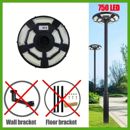 Solar Powered Outdoor Yard Light UFO Solar Charging Courtyard light Automatic On/Off from Dawn to Dusk source With Motion Sensor