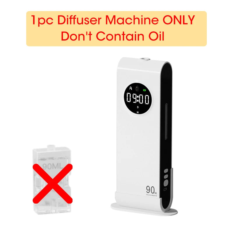 Automatic Sensor Aromatherapy Machine Wall-Mounted Fragrance Usb Rechargeable Deodorant Home Fragrance With Clock FunctionUltrasonic DiffusersGoWisse.com
