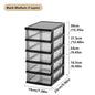 2-6Layers Medium Desktop Storage Box with Drawer Heightened Table Organizer Plastic Office storage cabinet  for home Stationery