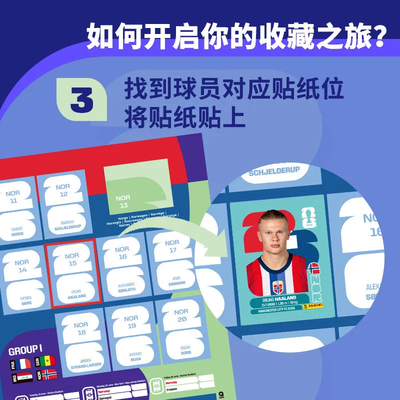 Genuine 2026 Panini FIFA World Cup USA Mexico Canada Collection Sticker Messi Mbappé Ronaldo Football Collectible Souvenir Gift