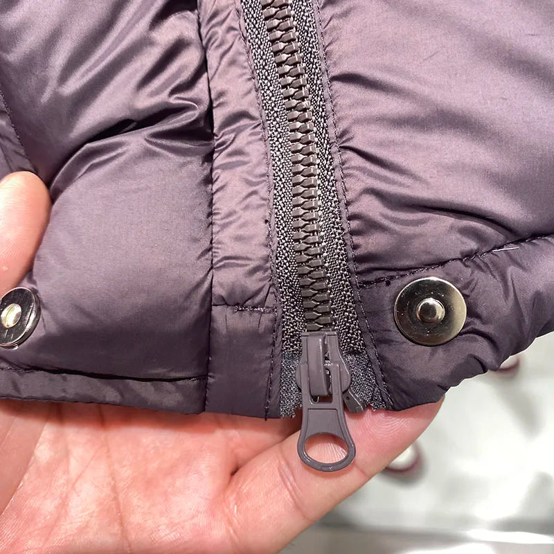 Hooded Down Jacket 2025 New Winter Thickened Down Jackets Women Temperament Women Down Jackets White Duck Down Women's Coat H573