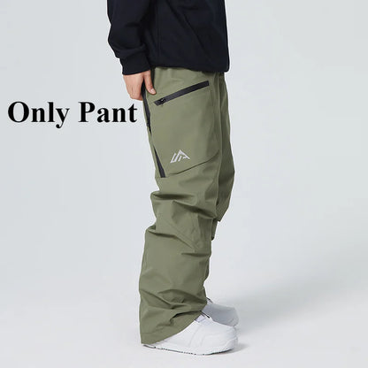 Snow Trousers 2025 Outdoor Sports Snowboard Wear Winter Warm Loose Ski Pants Windproof Waterproof Skiing Pants Women Men Clothes