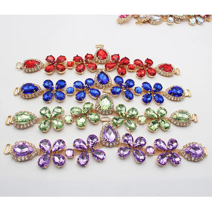 1 pcsOf Fashionable Rhinestone Metal Slipper Chains And Bread Shoes Bikini Women's Shoes Metal Slippers Women's Open Toe