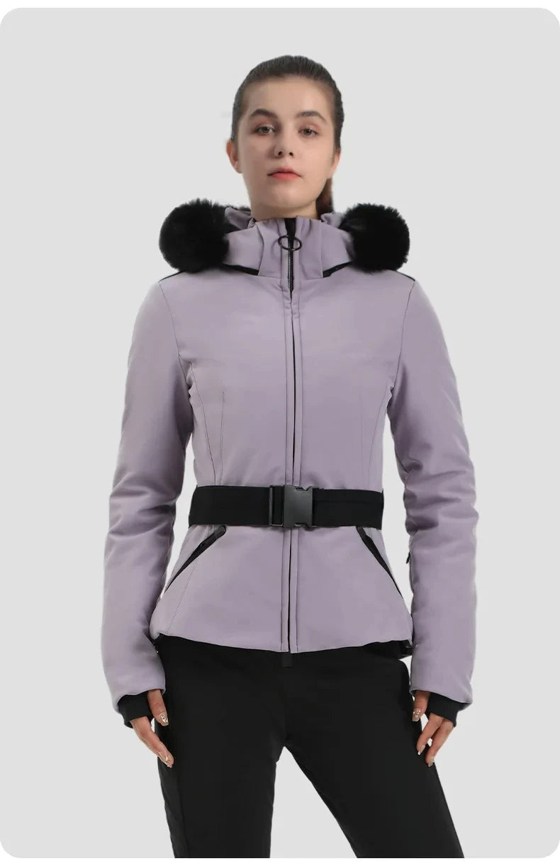 Skiing Jacket 2025 Mountain Snowboard Jackets Winter Hooded Woman Snow Jackets Outdoor Sports Outerwear Windproof Warm Tracksuit