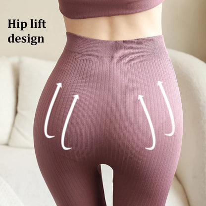 FINETOO 2 Pieces Women Thermal Underwear Sexy Long Sleeve Winter Clothes Seamless Thermal Intimate Set Ladies Thick Sleepwear