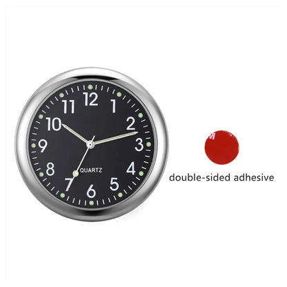 40Mm Luminous Car Clock Waterproof Mini Electronic Clock Quartz Watch Bicycle Motorcycle Watch Auto Dashboard Clock In Car