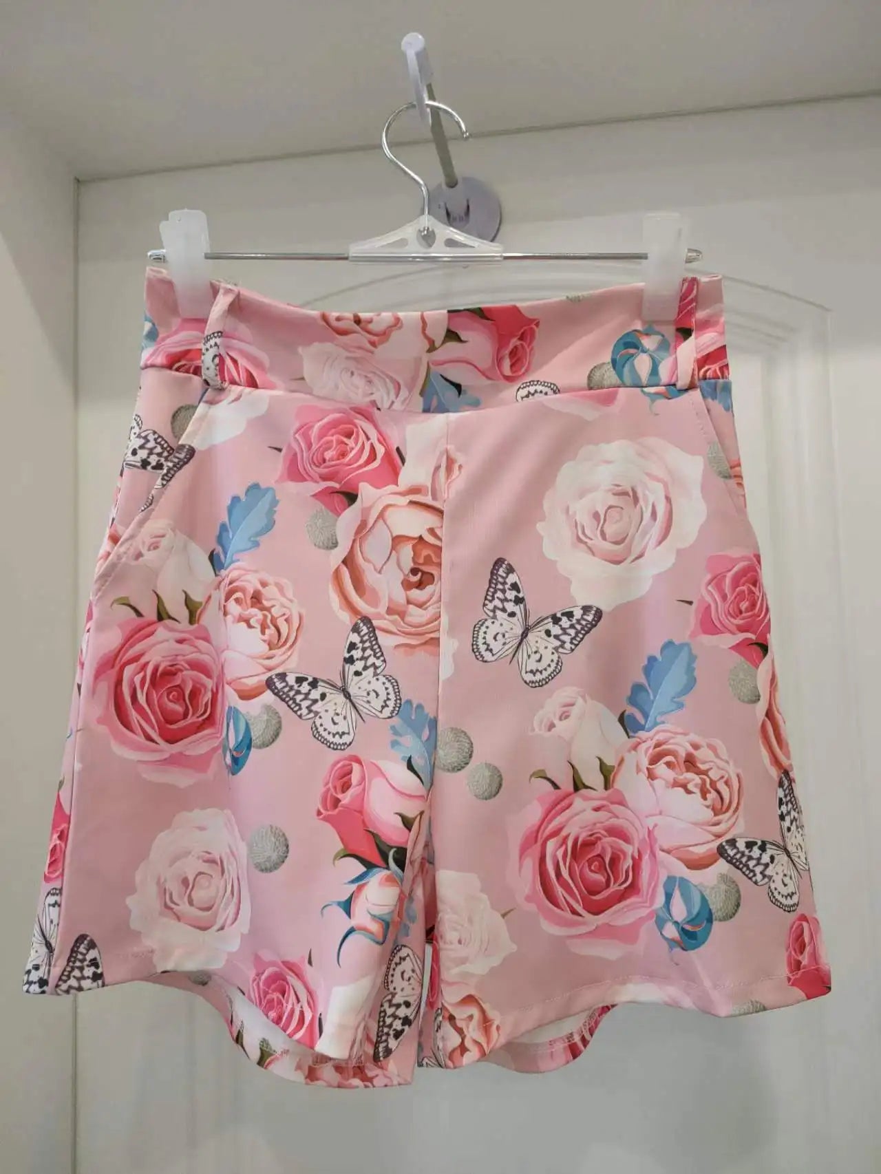 2025 Spring Summer Women's Two Piece Casual Sets Elegant Blazer Suit and Floral Print Shorts Ladies Matching Set Blazer Shorts