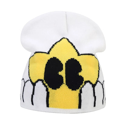 Bocca Beanie Y2K Knitting Hat For Men Women Warm Winter Autumn Letter Cartoon Streetwear Knitting Cap Hip Hop Gorras New Fashion