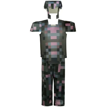 Carnival Party Dress Mask Classic Creeper Anime Game Character Set Diamond Armor Cosplay Costume Children's Clothing