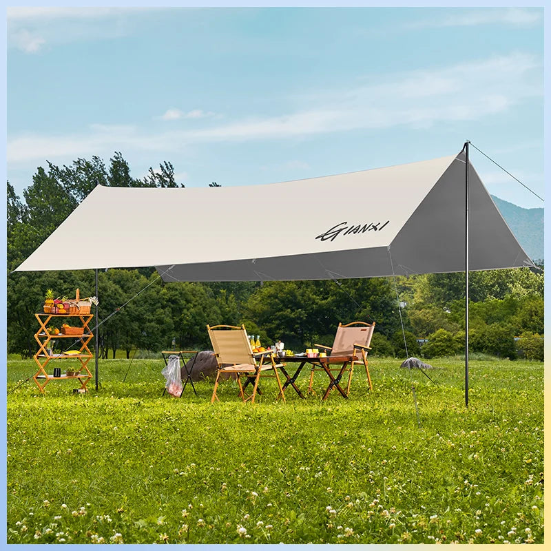 GIANXI Summer Ultralight Outing Camping Awning Gathering Picnic Rectangular Tent Portable Family Outdoor Beach Sunshade