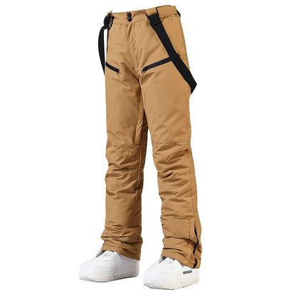 Women's and Men's Ski Pants Windproof Waterproof Snowboarding Pants Winter Outdoor Warm Snow Sports Pants Men Women Skiing