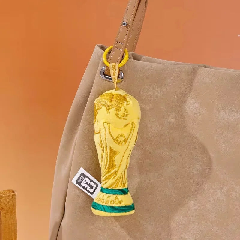 FIFA 2026 World Cup Large World Cup Trophy Plush plush filling Bag Charm Decorative Ornament Ideal Birthday Gift