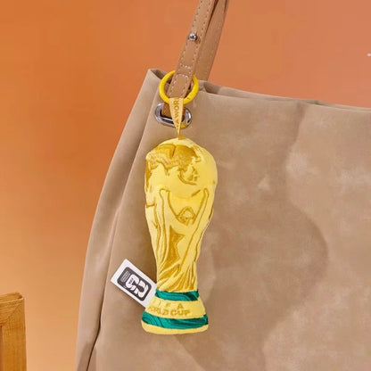 FIFA 2026 World Cup Large World Cup Trophy Plush plush filling Bag Charm Decorative Ornament Ideal Birthday Gift