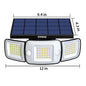 1200LM High Power LED Solar Light Motion Sensor Super Bright Solar Lamps Waterproof External Decoration Outdoor Garden Lantern