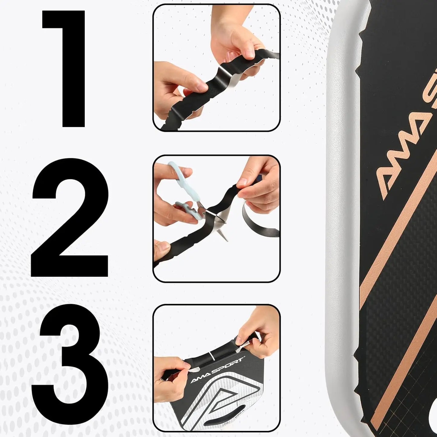 Pickleball Paddle Protection Tape - Paddle Head Edge Guard - Racket Edge Protection Tape -Pickleball Lead Tape- 2 Units Pack