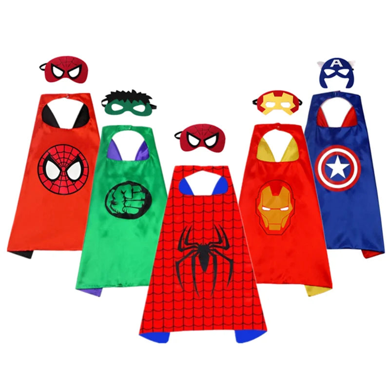 Superhero Capes for Kids 3-10 Year Old Boy Gifts Boys Cartoon Dress Up Costumes Party Supplies Easter Gifts