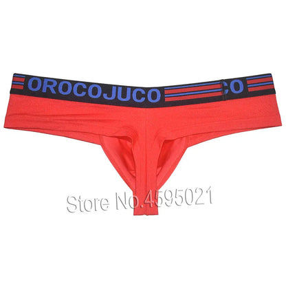 Cheeky Men's Boxers Shorts Thong Brazilain Underwear Bulge Pouch Male Bikini Briefs Micro Trunk 1/3 Rear Coverage Underpant Soft