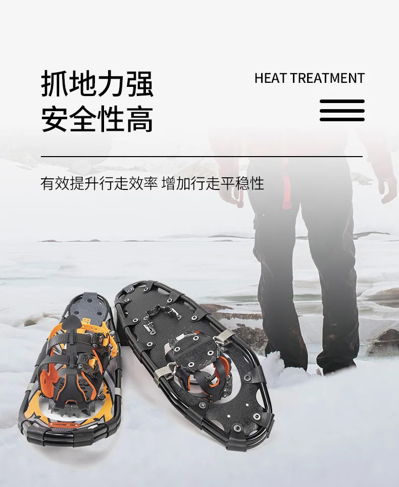 Aluminum Alloy Outdoor Snowboarding Equipment Mountain Climbing Shoes Anti Slip Adjustable Hiking Sneakers Snow Trekking Travel