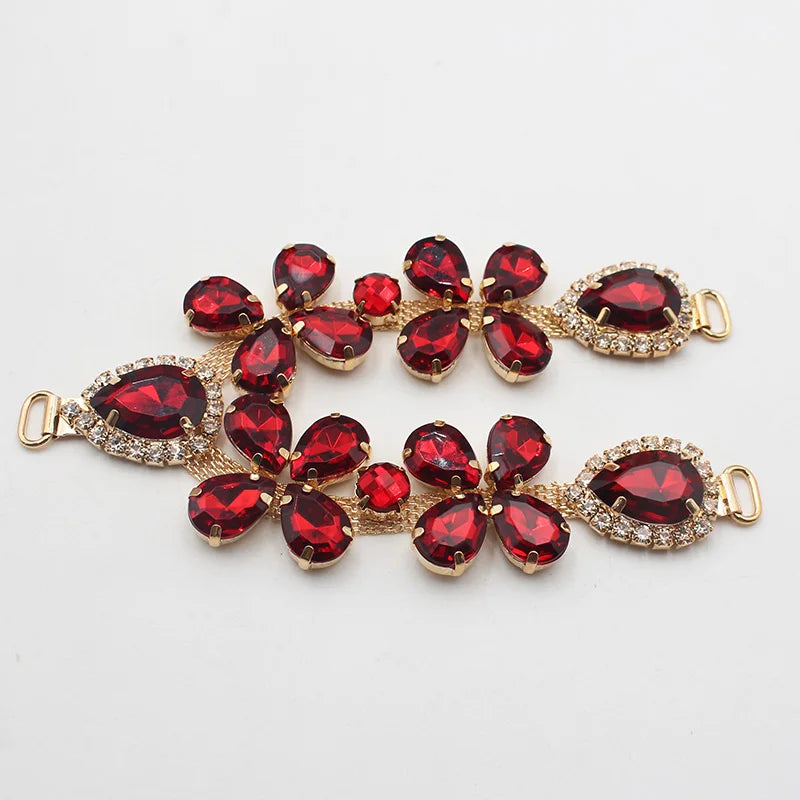 1 pcsOf Fashionable Rhinestone Metal Slipper Chains And Bread Shoes Bikini Women's Shoes Metal Slippers Women's Open Toe