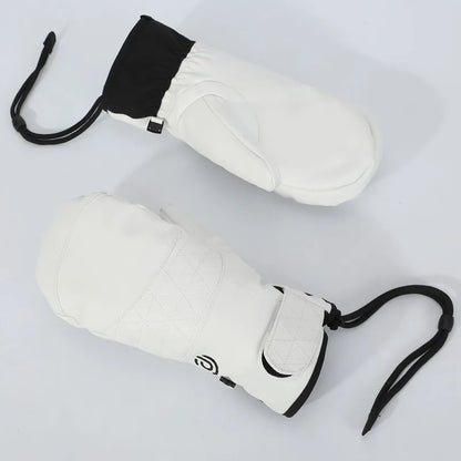 Ski Gloves Men's Waterproof and Cold-proof Plus Velvet Thickening Outdoor Cycling Warm Winter Cycling Gloves Men and Women