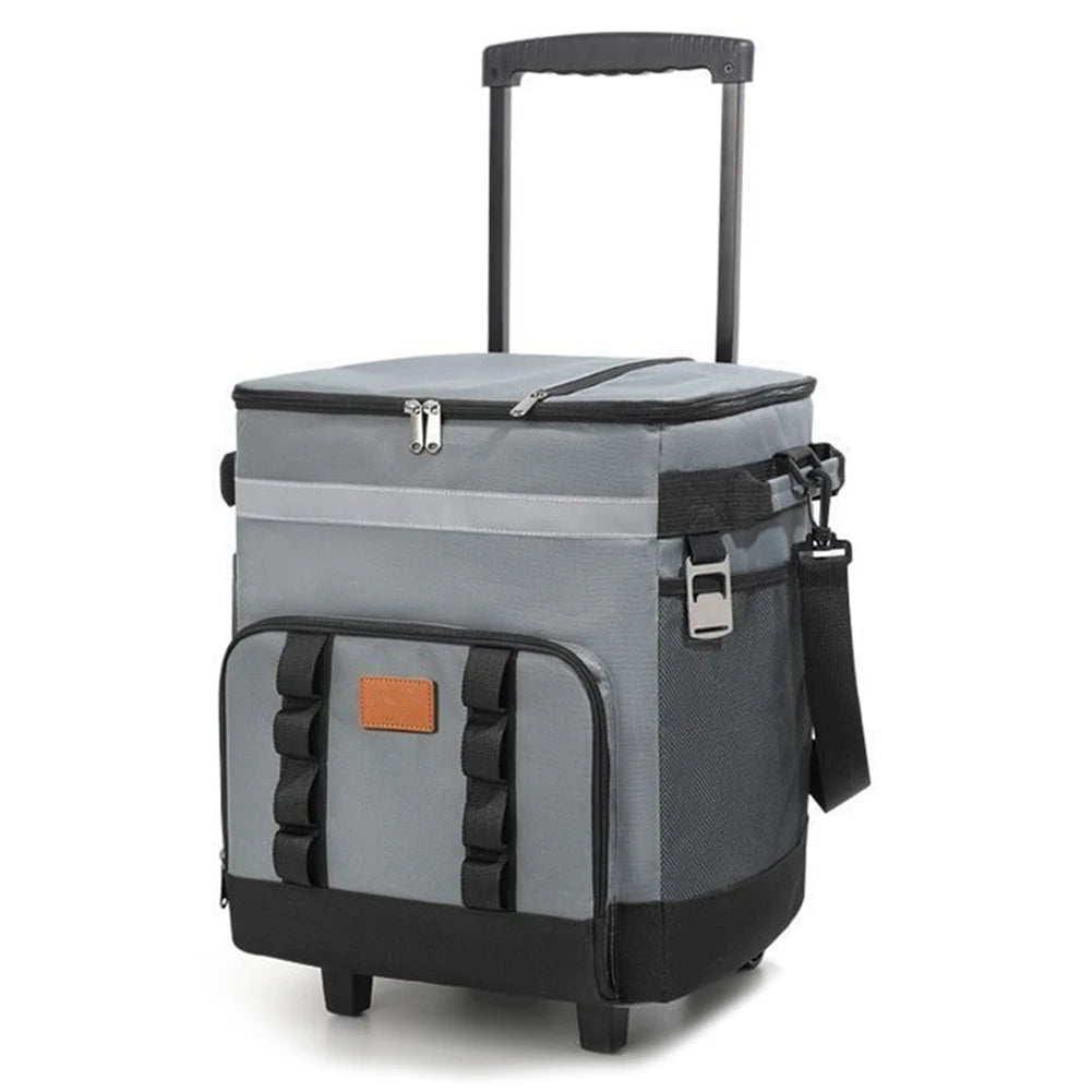 Picnic Trolley Box Leak Proof Large Thermal Food Delivery Box Detachable Portable Lunch Backpack for Outdoor Car Travel&Takeout
