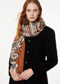 Foreign trade original single Italian autumn and winter new fashion brand printed light luxury shawl scarf