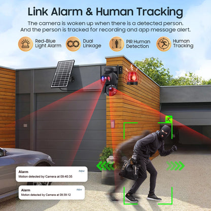 SHIWOJIA 4K 8MP 4G Solar Camera 20X Zoom Dual Lens Recording Humanoid Tracking Outdoor WIFI Camera Metal Waterproof CCTV