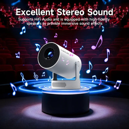 Magcubic HY300 Pro + Projector 4K 720P With 5W Speaker Android 11 8000 Lumens WiFi 6 BT5.4 Outdoor Video Home Theater ProjectorGoWisse.com