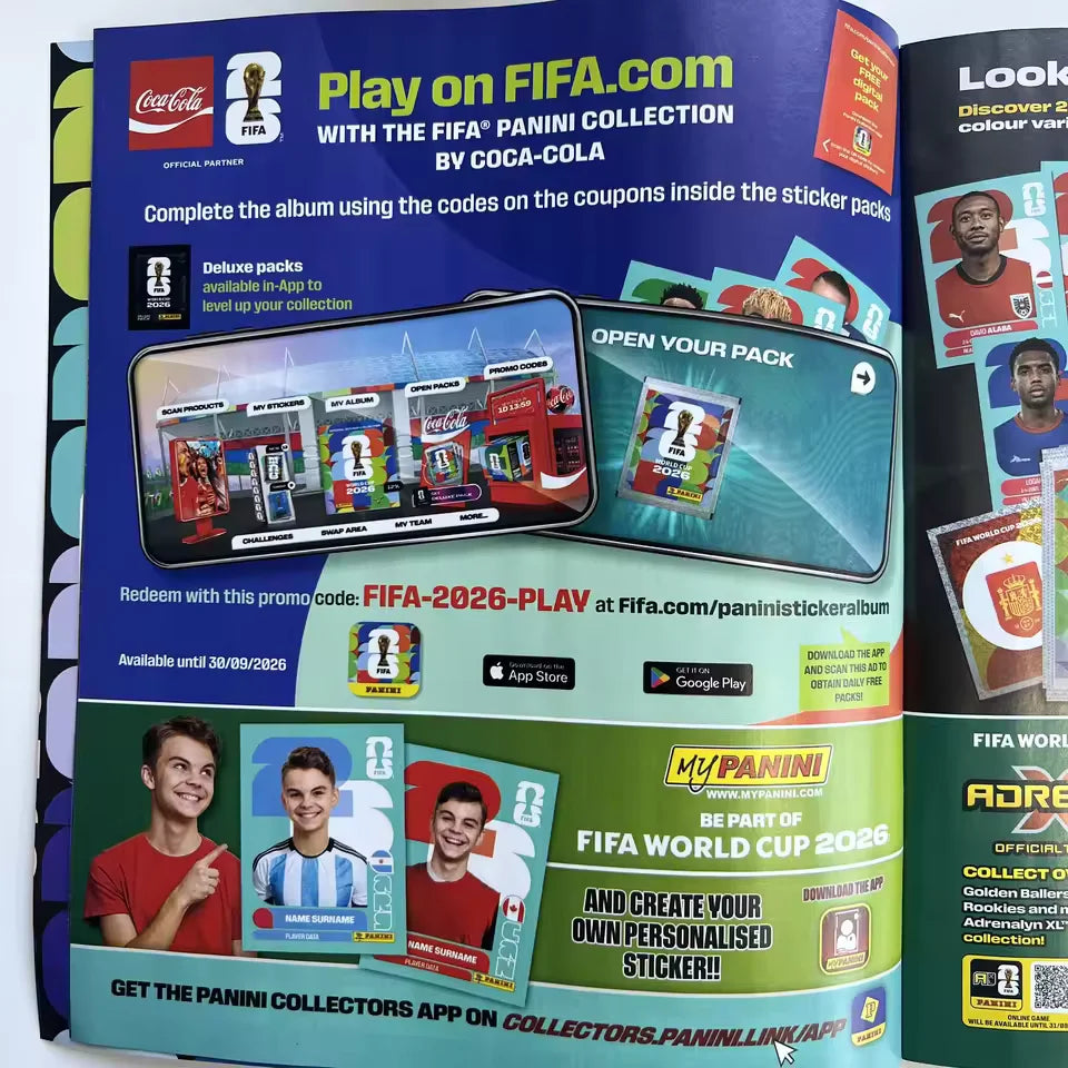 Genuine 2026 Panini FIFA World Cup USA Mexico Canada Collection Sticker Messi Mbappé Ronaldo Football Collectible Souvenir Gift