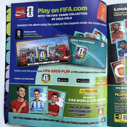 Genuine 2026 Panini FIFA World Cup USA Mexico Canada Collection Sticker Messi Mbappé Ronaldo Football Collectible Souvenir Gift