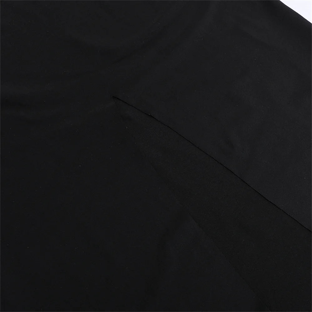 Nibber Cross Bandage Dress Women Y2K Butterfly Metal Hollow Backless Sleeveless Fitness Midnight Club Summer Vacation Bodyco