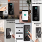 A72T Tuya App Remote Control Smart Door Lock Indoor House Electronic Lock Deadbolt Withkeys Lock