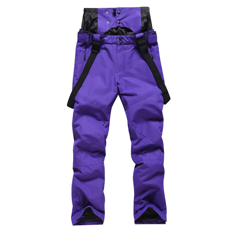 Women and Men's Ski Trousers Windproof Waterproof Snowboarding Winter Outdoor Warm Breathable Snow Male Female Sports Pants