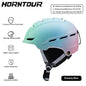 Horntour professional integrated ski helmet anti-collision warmth men and women outdoor single board double board ski equipment