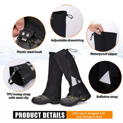 Legging Gaiter Travel Outdoor Leg Warmers Hiking Skiing Waterproof Winter Shoe Cover Boot Tourist Foot Protection Guard