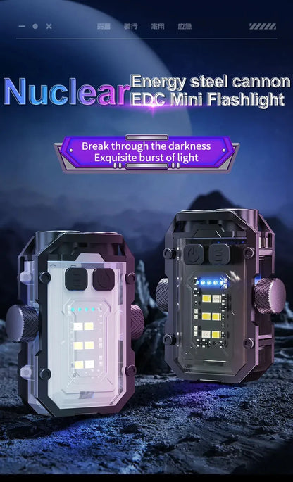 High Power Led Flashlight Led Strong Self Defense Supplies Tactical Flashlight Ultra Powerful Rechargeable Self-defense Headlamp