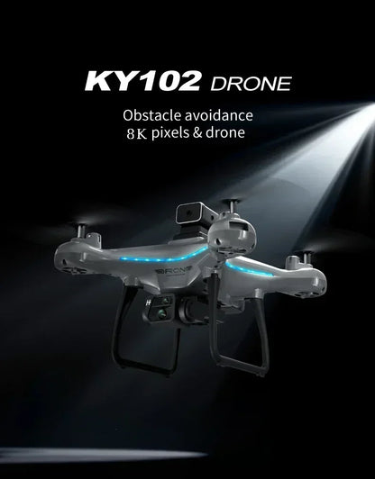 2025 KY102 Drone 8K Professional Dual Camera Brushless Quadcopter Obstacle Avoidance Optical Flow Aerial Drone RC 10000M