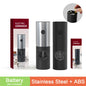 Rechargeable Electric Salt And Pepper Grinder Set With LED USB Charging Base Stainless Steel Automatic Spice Grinder Pepper Mill