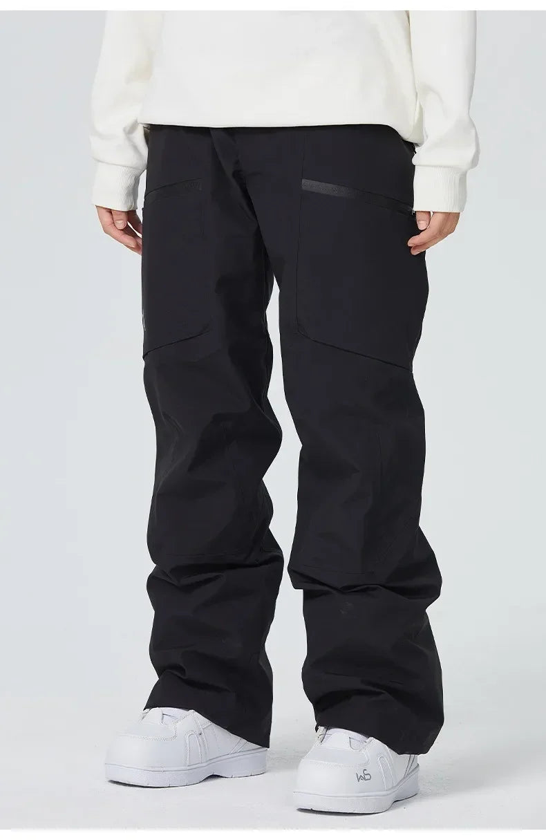 Snow Trousers 2025 Outdoor Sports Snowboard Wear Winter Warm Loose Ski Pants Windproof Waterproof Skiing Pants Women Men Clothes