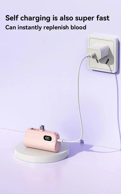 Xiaomi Mini Power Bank 50000mAh 2-in-1 Large Capacity LED Digital Display Portable Fast Charging External Battery For IPhone New