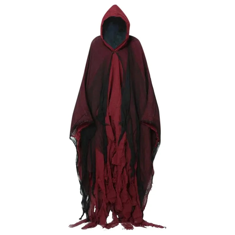 Witch Costumes Halloween Adult Cloak Vampire Hooded Cosplay Costume Cloak Scary Grim Reaper Dress Up Prank Horror Costume Props