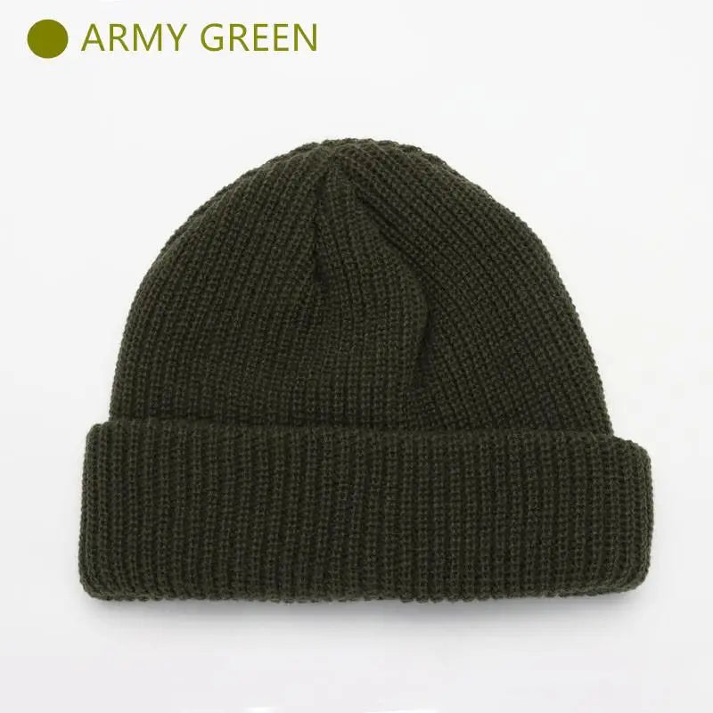 Winter Warm Beanies Casual Short Thread Hip Hop Hat Adult Men Female Knitted Skull Cap Elastic Unisex
