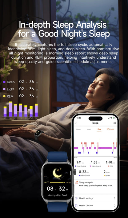 2025 New Mcro Phsical Examination 650nm Laser Therapy ECG Urci Acid Blood Fat Smart Watch Men Blood Pressure Heart Rate Bracelet