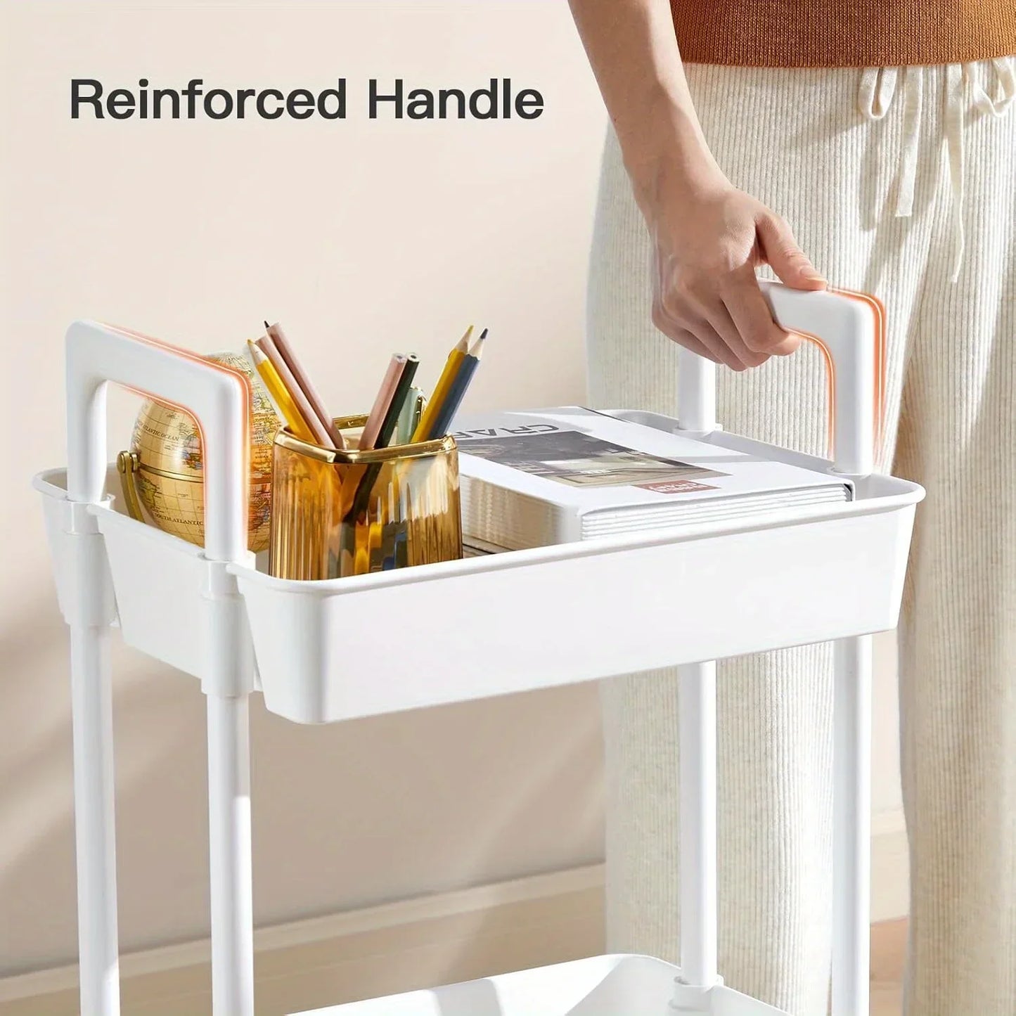 Multi-Layer Trolley Rack Kitchen Floor Bedroom Baby Snacks Mobile Bathroom Bathroom Storage Storage Rack