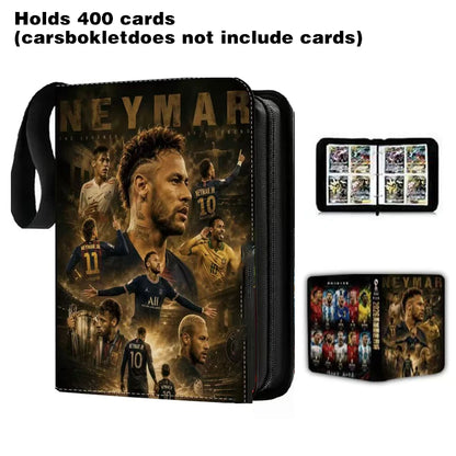 2026 World Cup Football Star Ronaldo Messi Mbappé 400/900pcs Album Book Folder Card Slots Collections Zipper Card Binder Holder